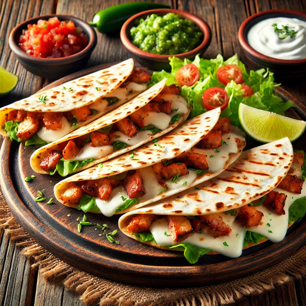 Al pastor / Marinated Pork Quesadillas