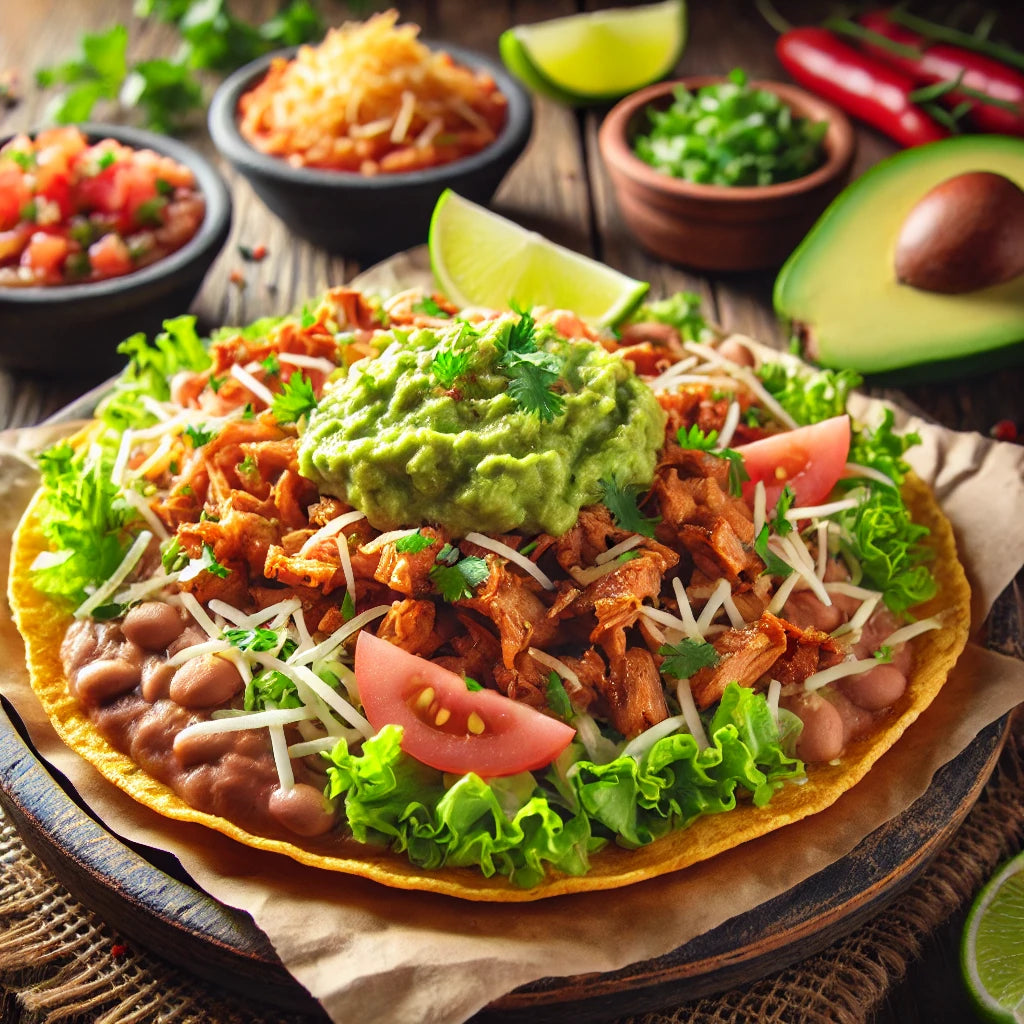 Al pastor / Marinated Pork Tostada Bowl