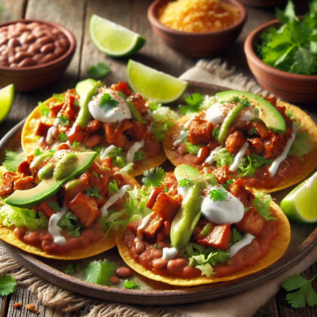 Al pastor / Marinated Pork Tostadas