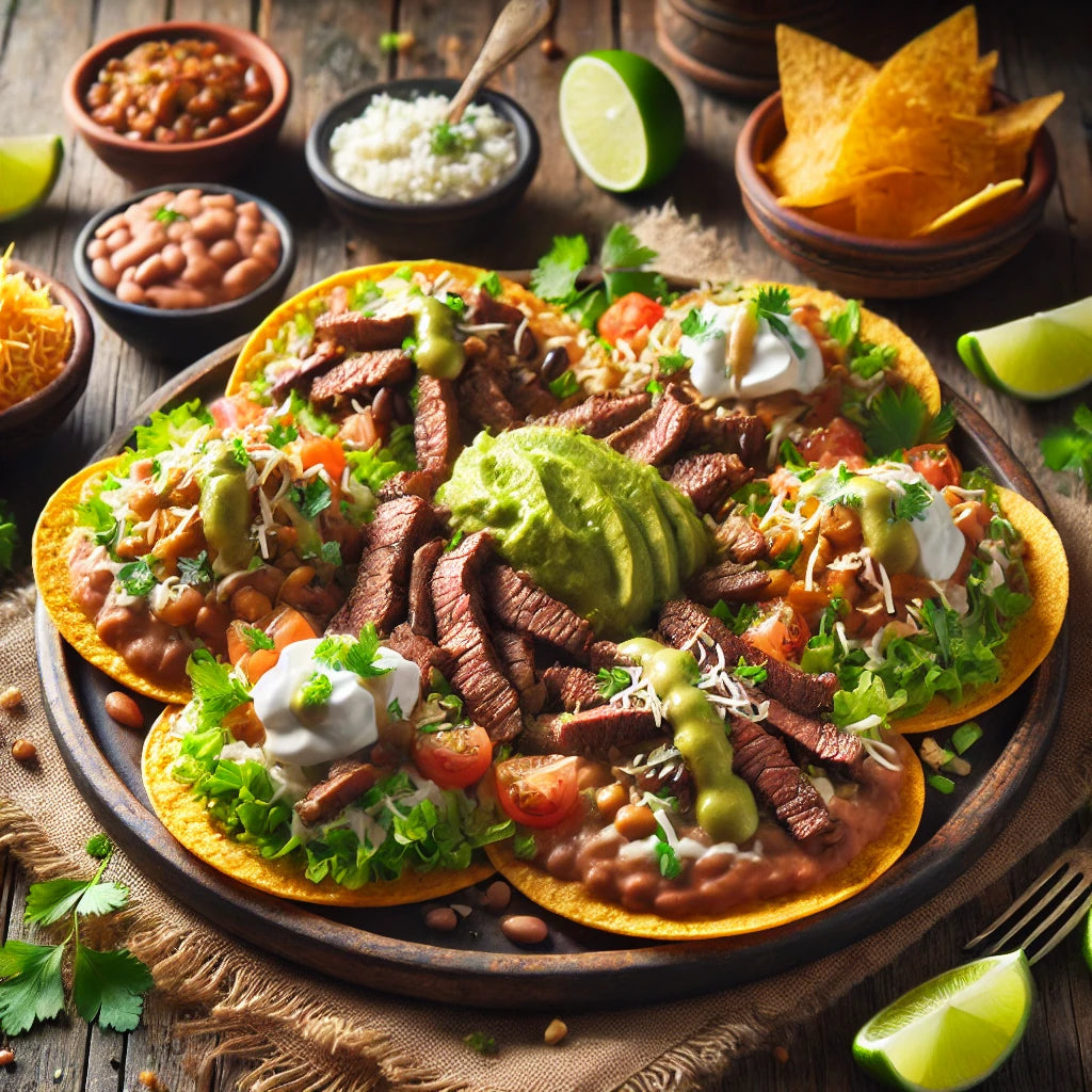 Carne Asada / Grilled Steak Tostadas