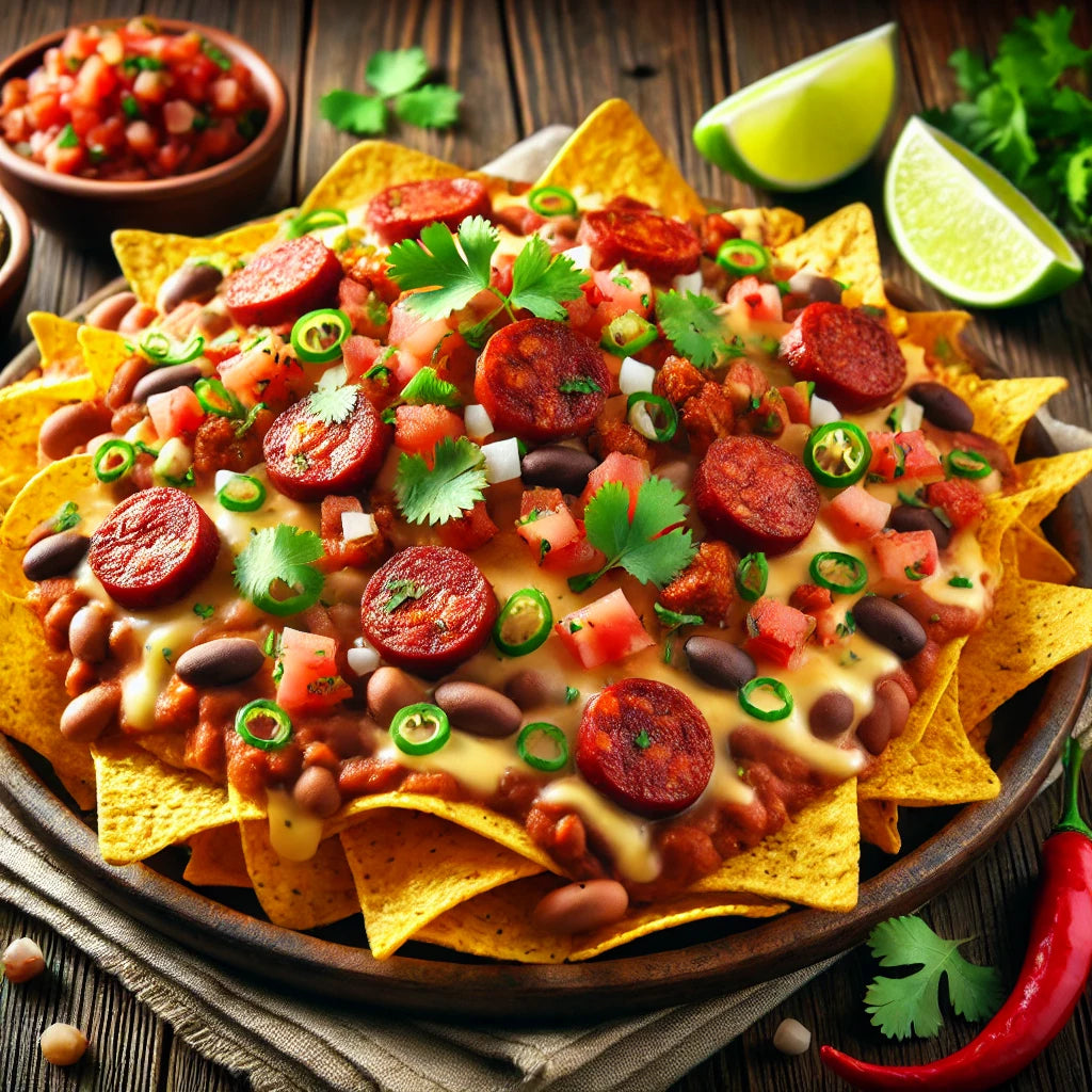 Chorizo Pork Sausage Nachos