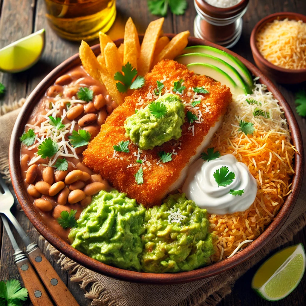 Pescado Empanizado/Fish Breaded Bowls