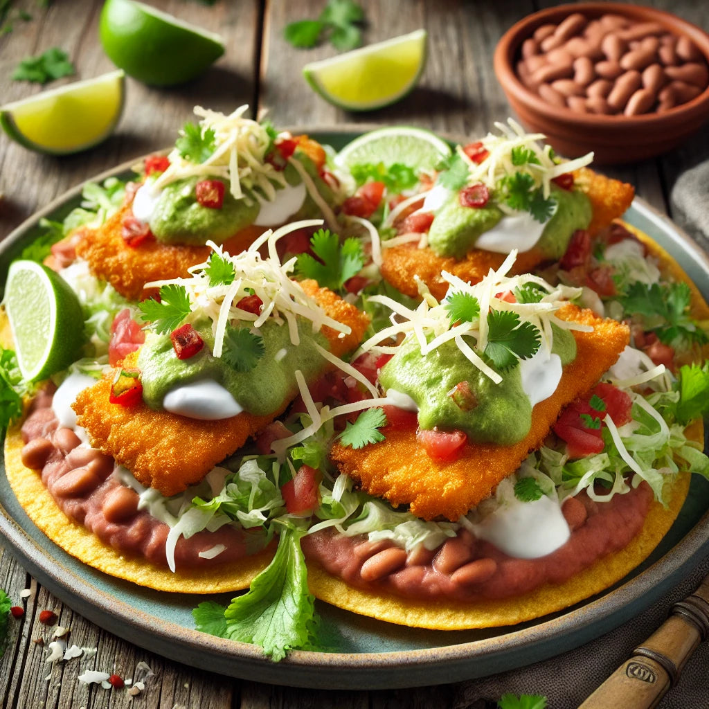 Pescado Empanizado/Fish Breaded Tostadas