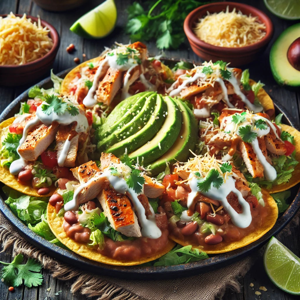 Pollo Asado / Grilled Chicken Tostadas
