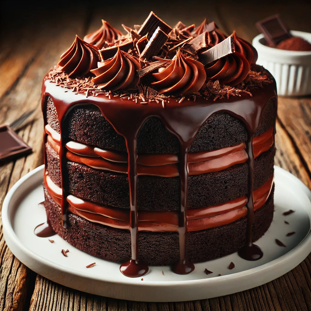 Triple Chocolate Cake Sweet Desserts