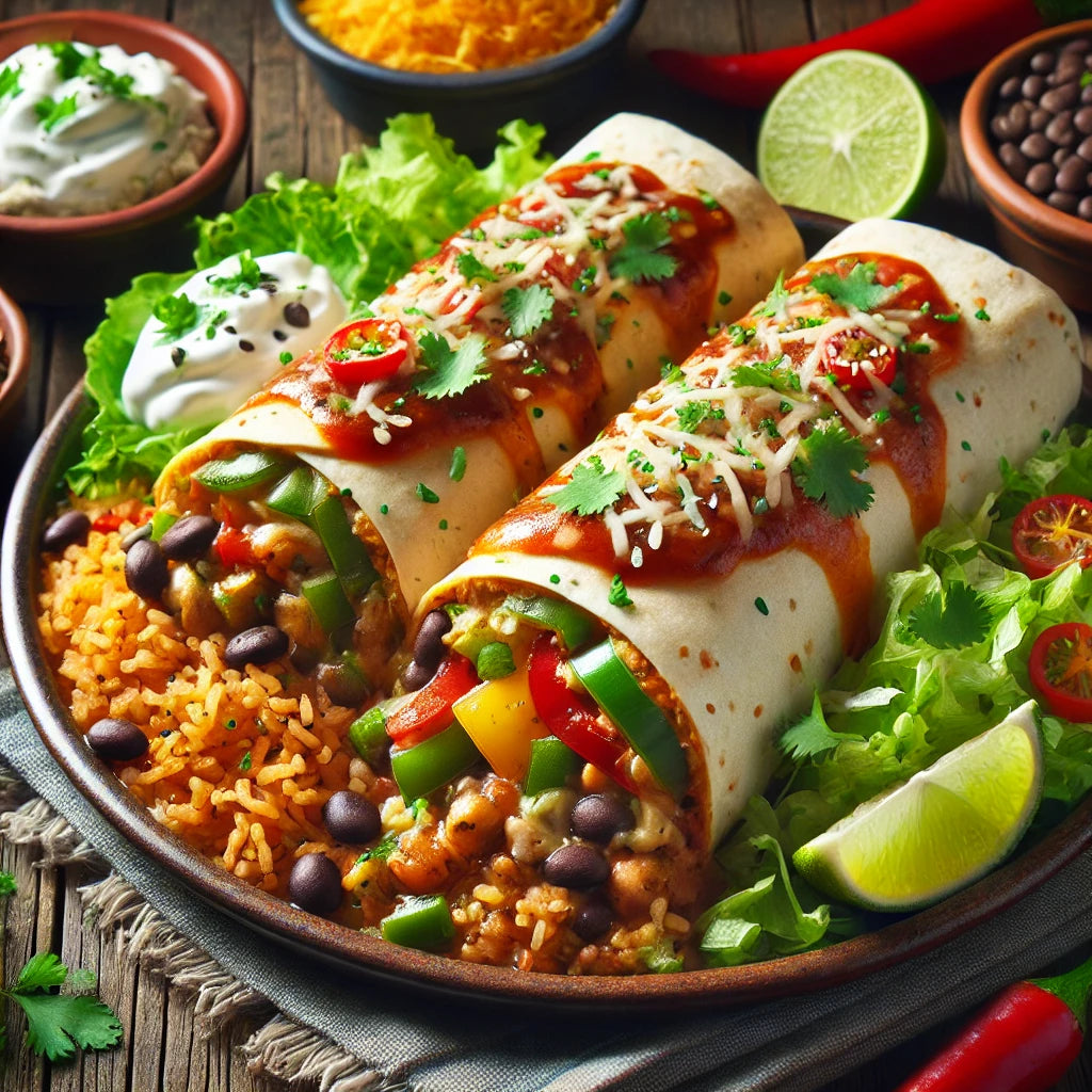 Veggie Wet Burrito Wet Burritos